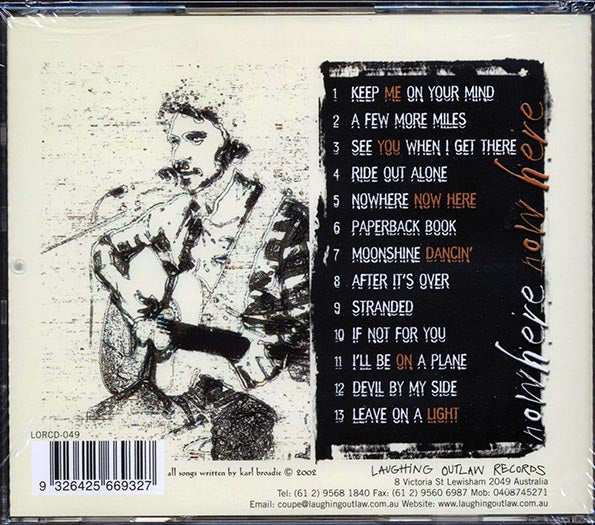 Karl Broadie - Nowhere Now Here (CD)