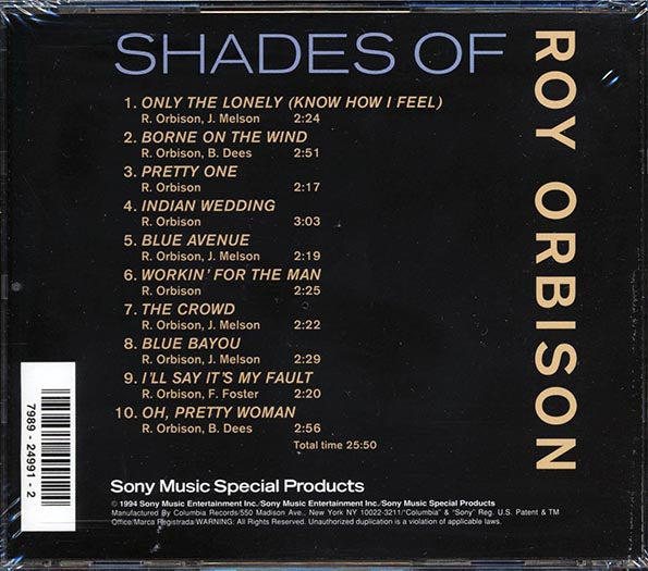 Roy Orbison - Shades Of Roy Orbison (CD)