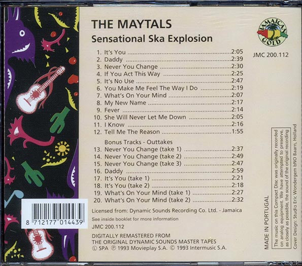 The Maytals - Sensational Ska Explosion (CD)