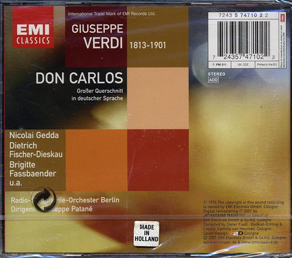 Giuseppe Verdi - Don Carlos (CD)