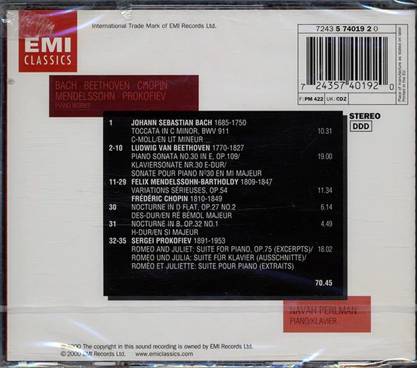 Navah Perlman - Piano Works (CD)
