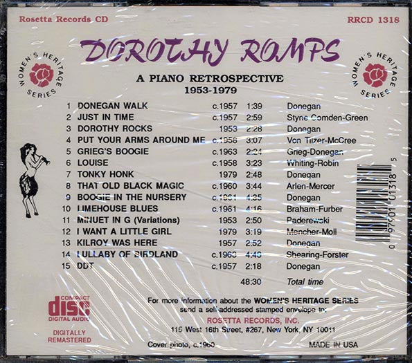 Dorothy Donegan - Dorothy Romps: A Piano Retrospective 1953-1979 (CD)