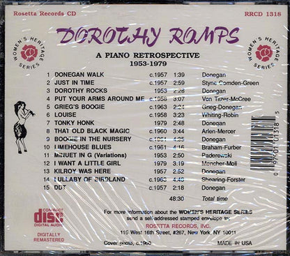 Dorothy Donegan - Dorothy Romps: A Piano Retrospective 1953-1979 (CD)