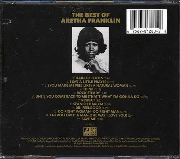 Aretha Franklin - The Best Of Aretha Franklin (CD)