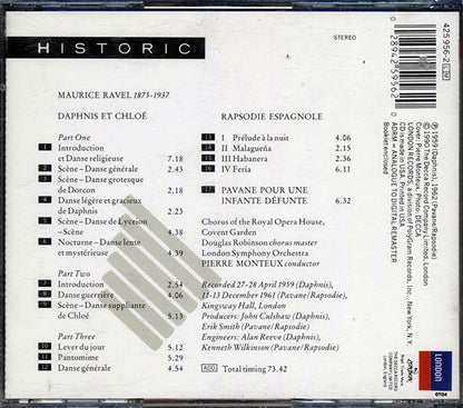 Ravel, Monteux, London Symphony Orchestra - Daphnis Et Chloe (CD)