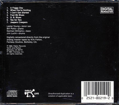 Lester Young - In Washington DC 1956 Volume 1 (CD)