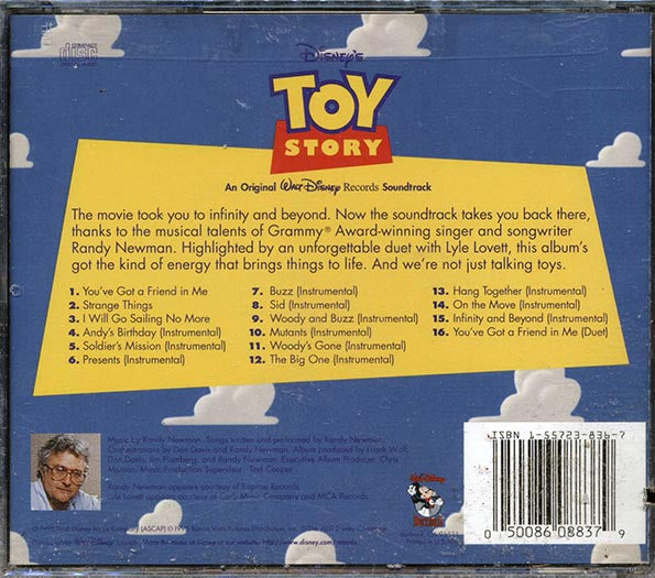 Randy Newman - Toy Story: An Original Walt Disney Records Soundtrack (CD)