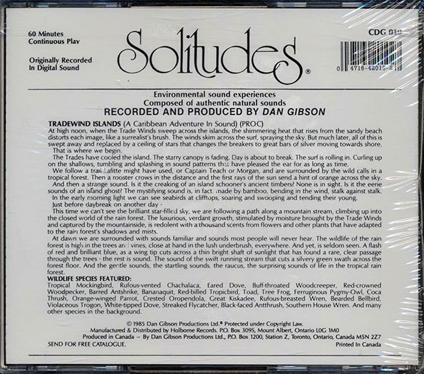 Dan Gibson - Solitudes Volume 10: Tradewind Islands (CD)