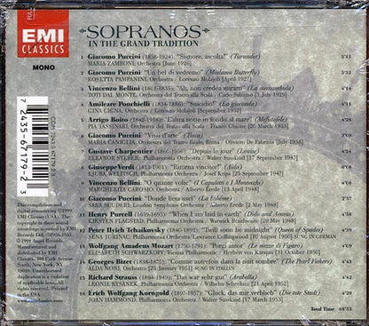 Giacomo Puccini, Vincenzo Bellini, Amilcare Ponchielli, Etc. - Sopranos In The Grand Tradition (CD)