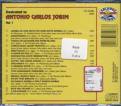 Herbie Mann, Antonio Carlos Jobim, Joao Gilberto, Etc. - Dedicated To Antonio Carlos Jobim Volume 1 (CD)