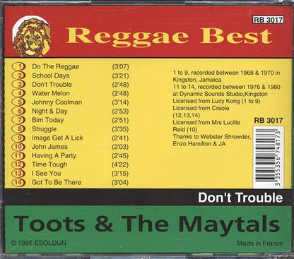 Toots & The Maytals - Don't Trouble: Reggae Best (CD)