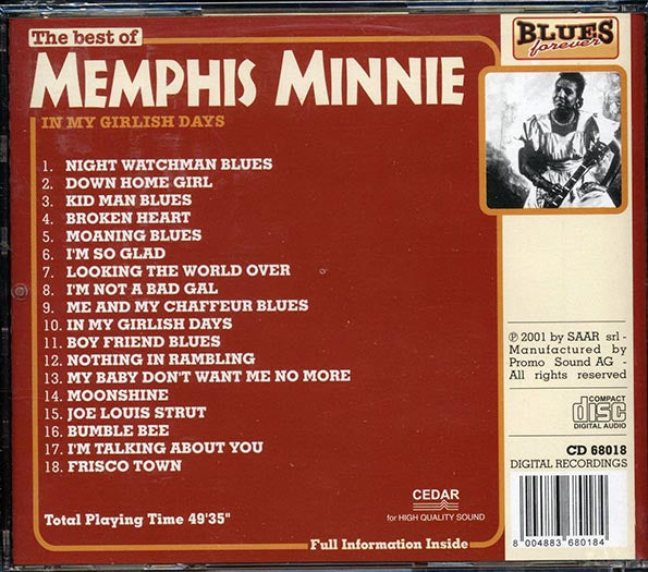 Memphis Minnie - The Best Of Memphis Minnie: In My Girlish Days (CD)
