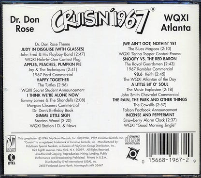 The Turtles, Jay & The Techniques, The Blue Magoos, Etc. - Cruisin' 1967 (CD)