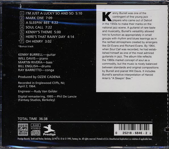 Kenny Burrell - Soul Call (CD)