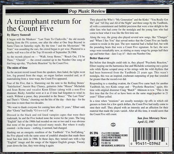Count Five - Psychotic Reunion Live (CD)