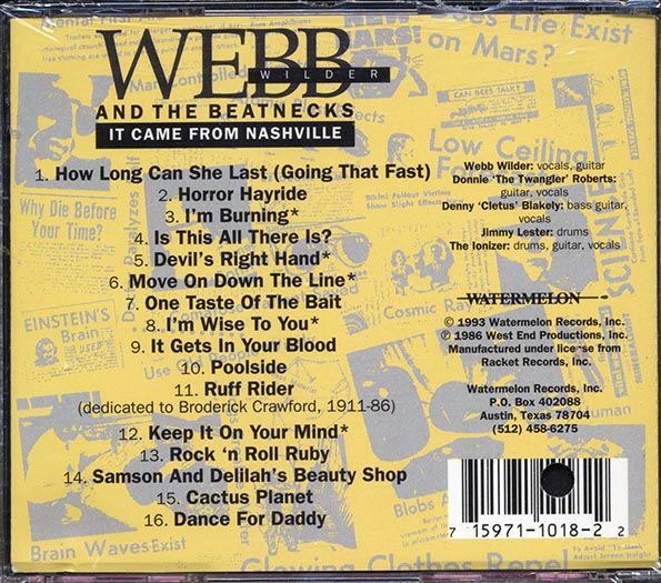 Webb Wilder & The Beatnecks - It Came From Nashville (CD)