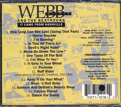 Webb Wilder & The Beatnecks - It Came From Nashville (CD)
