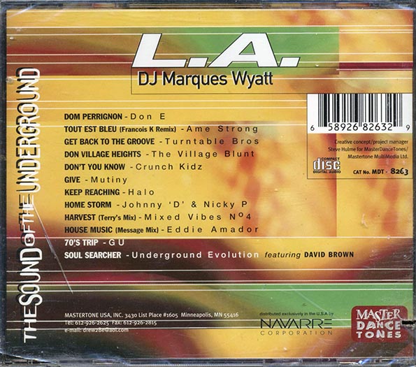 DJ Marques Wyatt - The Sound Of The Underground: LA (CD)