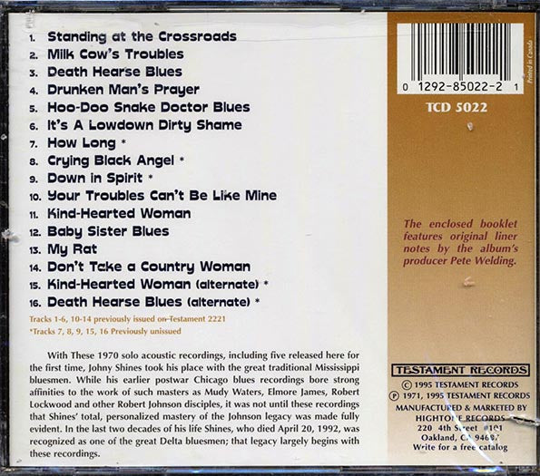 Johnny Shines - Standing At The Crossdroads (CD)