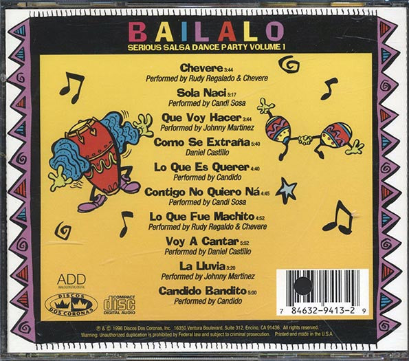 Missiego, Jose Luis Rodriguez, Garibaldi, Etc. - Bailalo: 17 Dance Party Songs Volume 1 (CD)