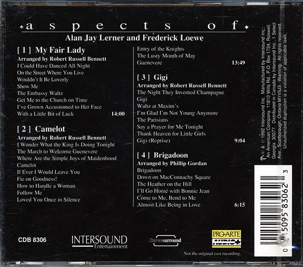 Paul Freeman, Orchestra Of The Americas - Aspects Of My Fair Lady, Camelot, Gigi, Brigadoon (CD)