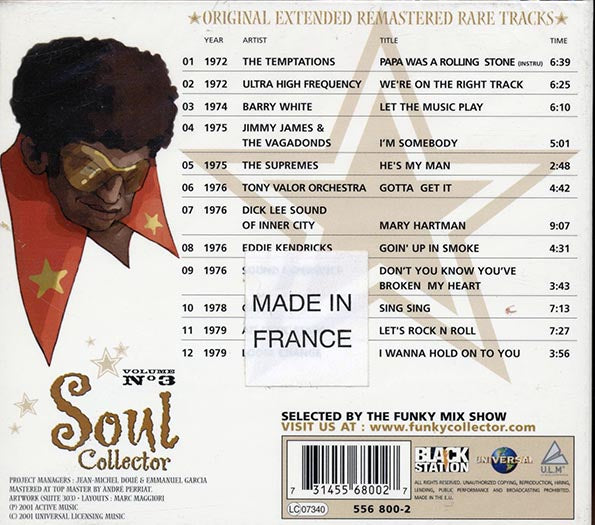 The Temptations, Barry White, The Supremes, Gaz, Etc. - Soul Collector Volume 3 (CD)