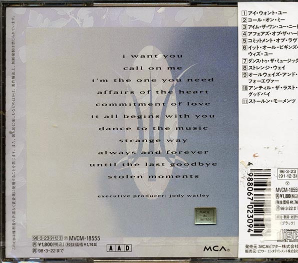 Jody Watley - Affairs Of The Heart (CD)