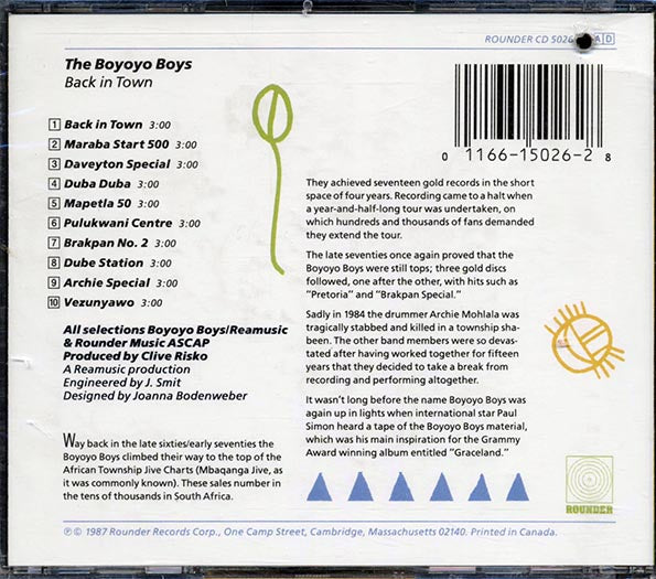 Boyoyo Boys - Back In Town (CD)