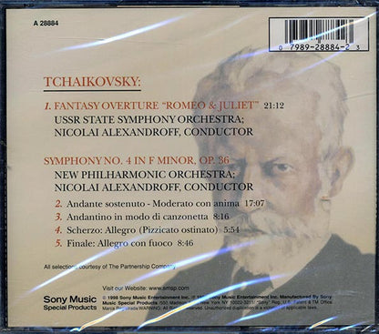 Tchaikovsky - Fantasy Overture; Symphony No.4 In F Minor, Op. 36 (CD)
