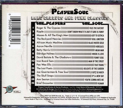Aaron Neville, Eldridge Holmes, Pee Wee Ellis, Etc. - Player Soul: Rare Grooves And Funk Classics (CD)