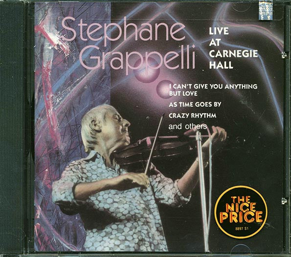 Stephane Grappelli - Live At Carnegie Hall (CD)