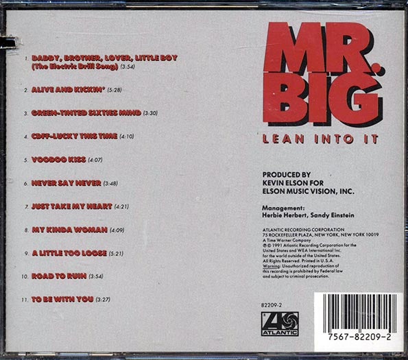 Mr. Big - Lean Into It (CD)