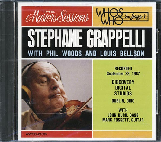 Stephane Grappelli, Phil Woods, Louis Bellson - Recorded September 22, 1987 (CD)