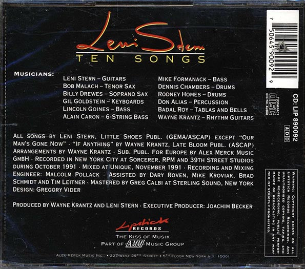 Leni Stern - Ten Songs (CD)
