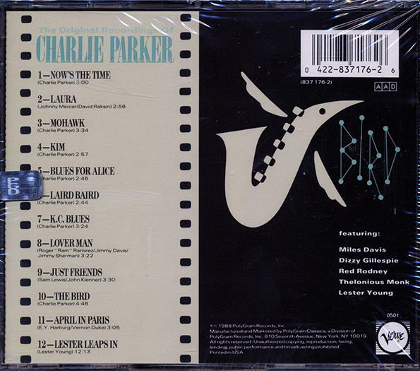 Charlie Parker - Bird: The Original Recordings Of Charlie Parker (CD)