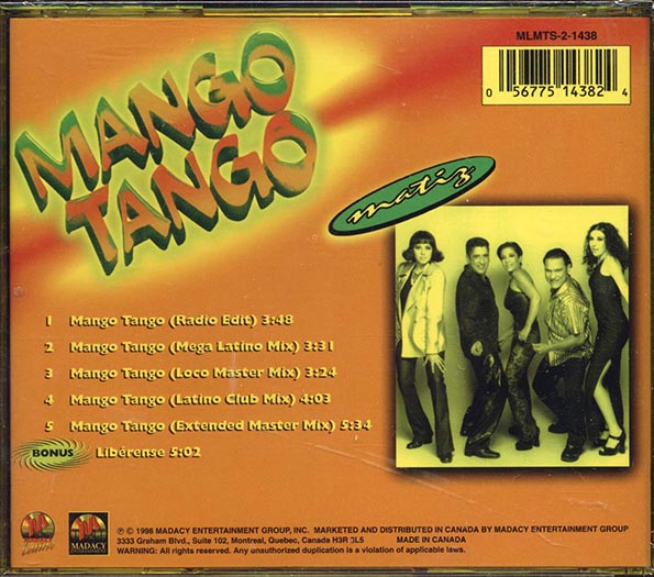 Matiz - Mango Tango (CD)