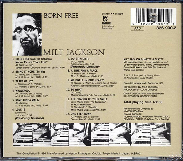 Milt Jackson - Born Free (CD)