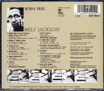 Milt Jackson - Born Free (CD)