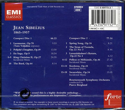 Sibelius, Bournemouth Symphony Orchestra, Paavo Berglund - Orchestral Works (24 tracks) (2xCD) (CD)