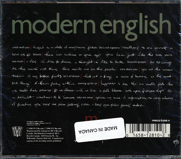 Modern English - Pillow Lips (CD)