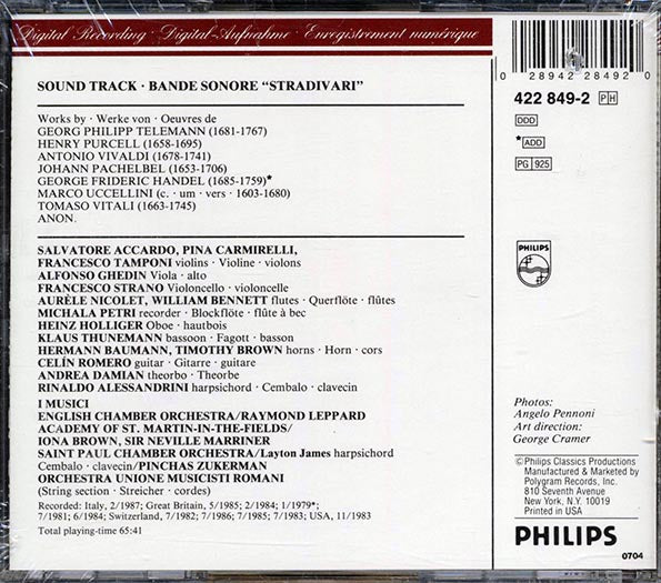 Various - Stradivari: Soundtrack From The Film (CD)