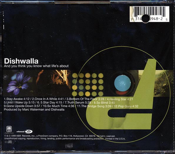Dishwalla - And You Think You Know What Life's About (CD)