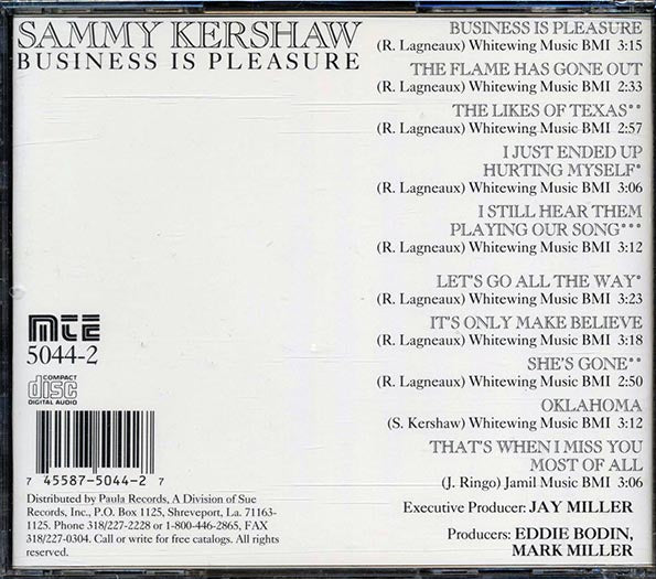 Sammy Kershaw - Business Is Pleasure (CD)