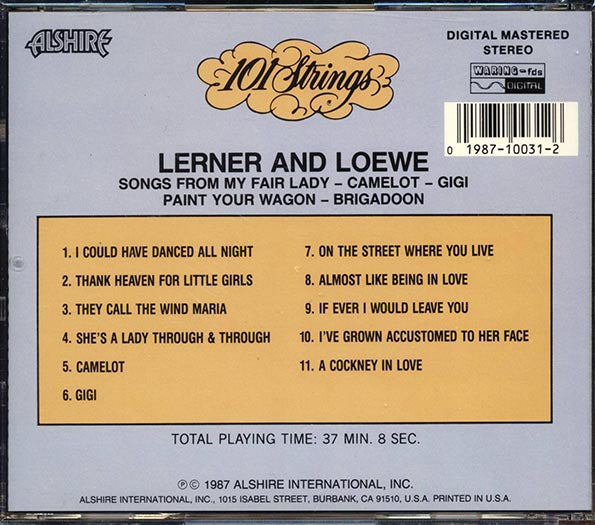 101 Strings - Lerner And Loewe (CD)