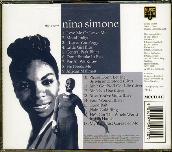 Nina Simone - The Great Nina Simone (CD)