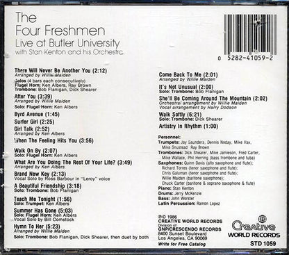 The Four Freshmen, Stan Kenton & His Orchestra - Live At Butler University (CD)
