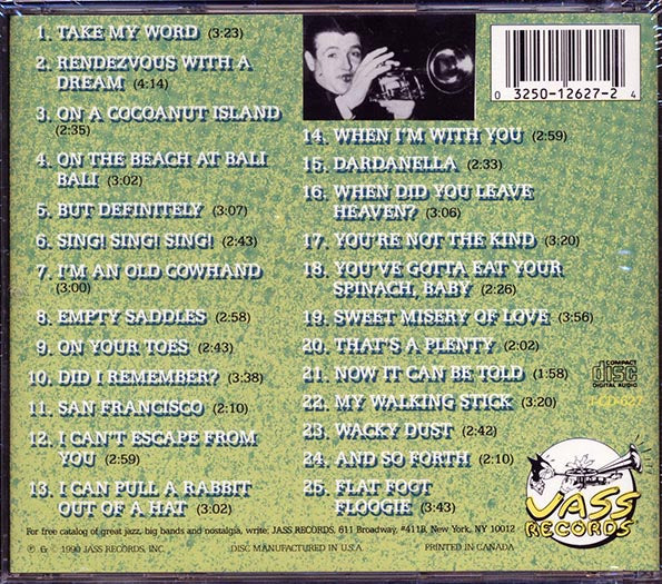 Bunny Berigan And The Rhythm Makers - Volume 1: 1936 & 1938: Sing! Sing! Sing! (CD)