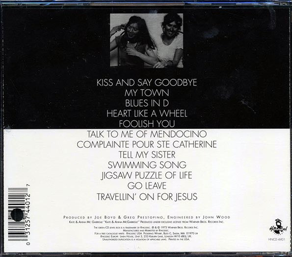 Kate & Anna McGarrigle - Kate & Anna McGarrigle (CD)