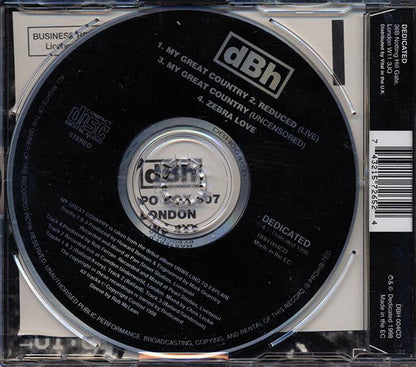 dBh - My Great Country (CD)