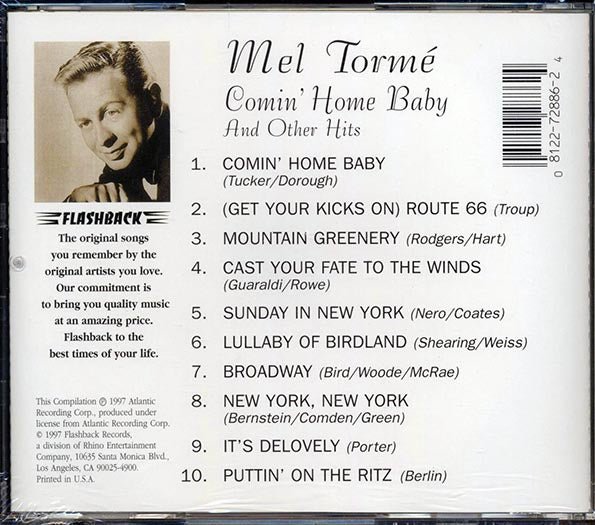 Mel Torme - Comin' Home Baby And Other Hits (CD)